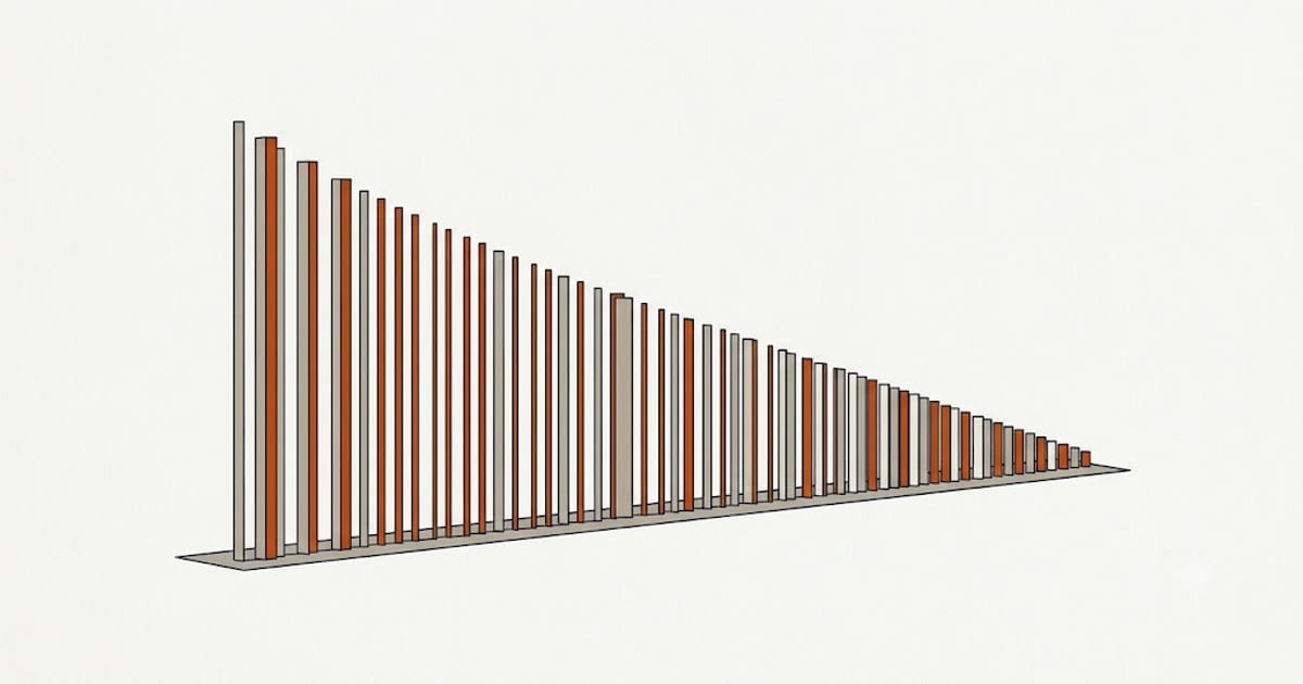 Fifty-one values across one wide range