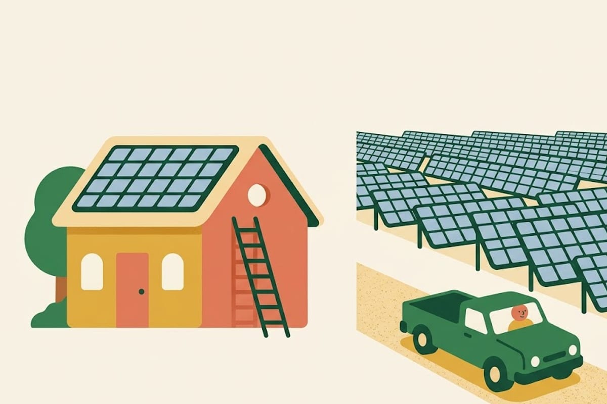 Rooftop against utility scale