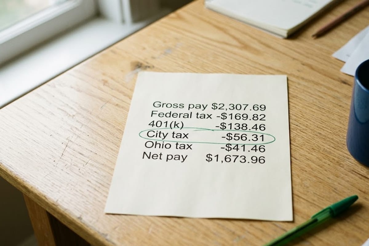 Where the difference between gross and net pay goes in one paycheck
